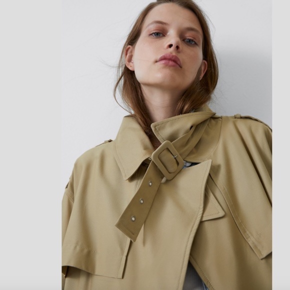NWT Zara contrast oversized trench coat - Picture 7 of 7
